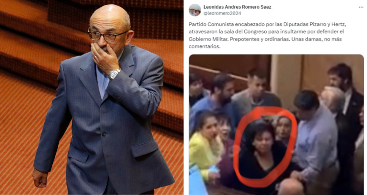 Leonidas Romero difundiendo notifica falsa