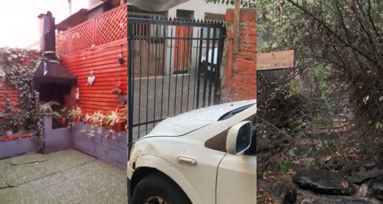 Granizos en distintas comunas de la región Metropolitana
