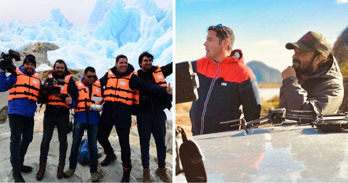 Equipo de Lugares que Hablan junto a Pancho Saavedra