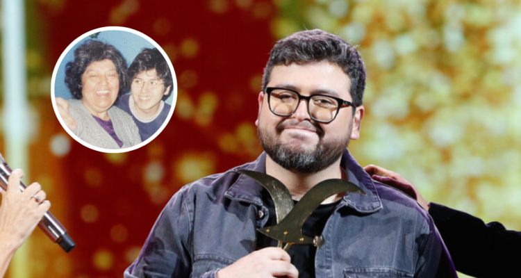 Luis Slimming en Festival de Viña 2024 y miniatura de foto con su mamá