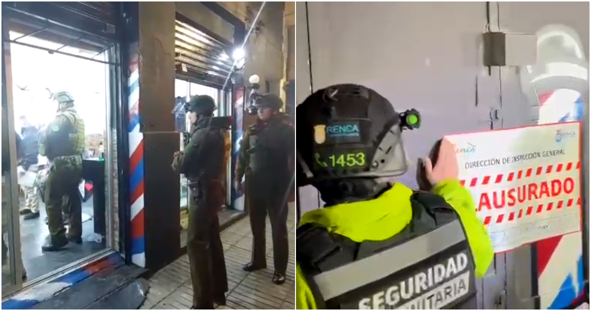 Masiva fiscalización a barberías en la Región Metropolitana deja más de 20 locales clausurados