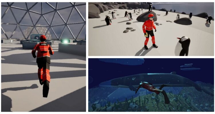 Un nuevo videojuego gratuito llamado “Metaverso Antártico” permite explorar el continente helado, pero ambientado una década en el futuro.