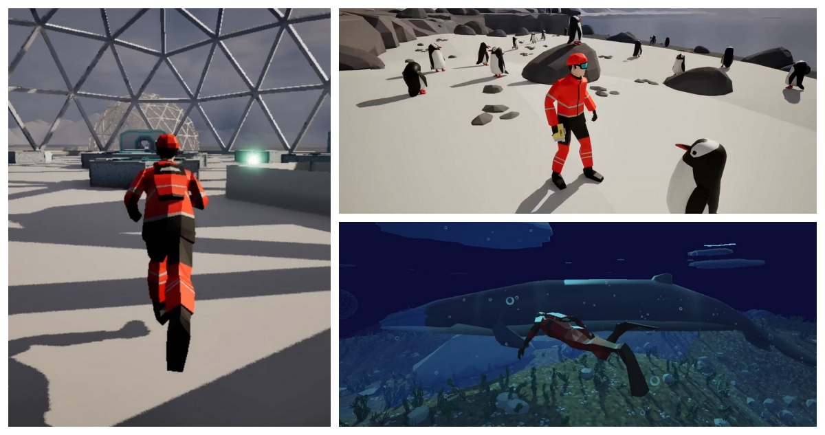 Un nuevo videojuego gratuito llamado “Metaverso Antártico” permite explorar el continente helado, pero ambientado una década en el futuro.