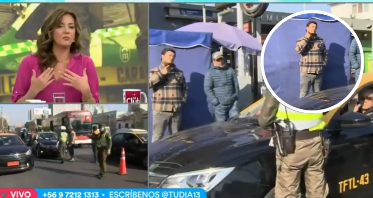 Captura de matinal Tu Día de Canal 13 y de supuesta amenaza que era mewing