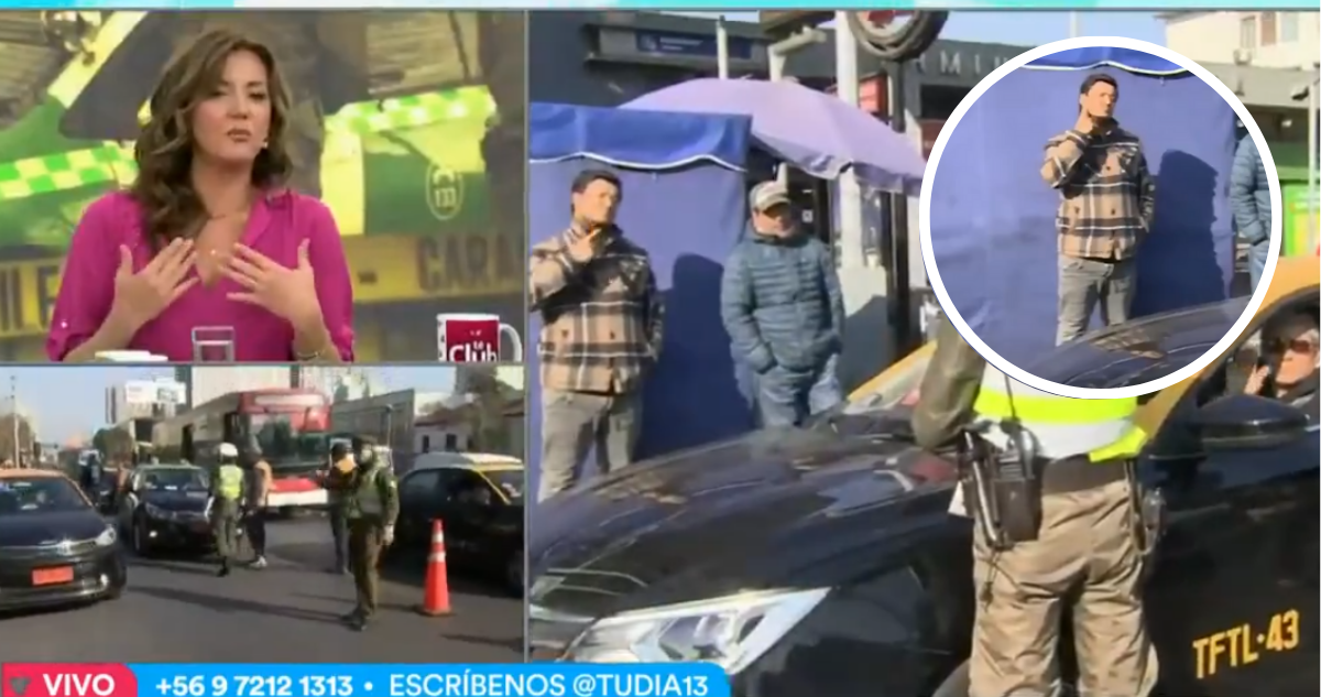 Captura de matinal Tu Día de Canal 13 y de supuesta amenaza que era mewing