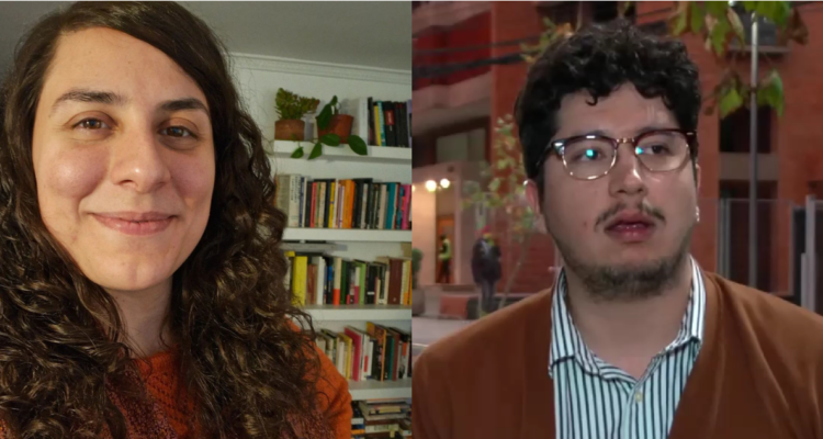 Consuelo Ulloa, influencer conocida como Miau Astral (izquierda) y Felipe, nuevo denunciante