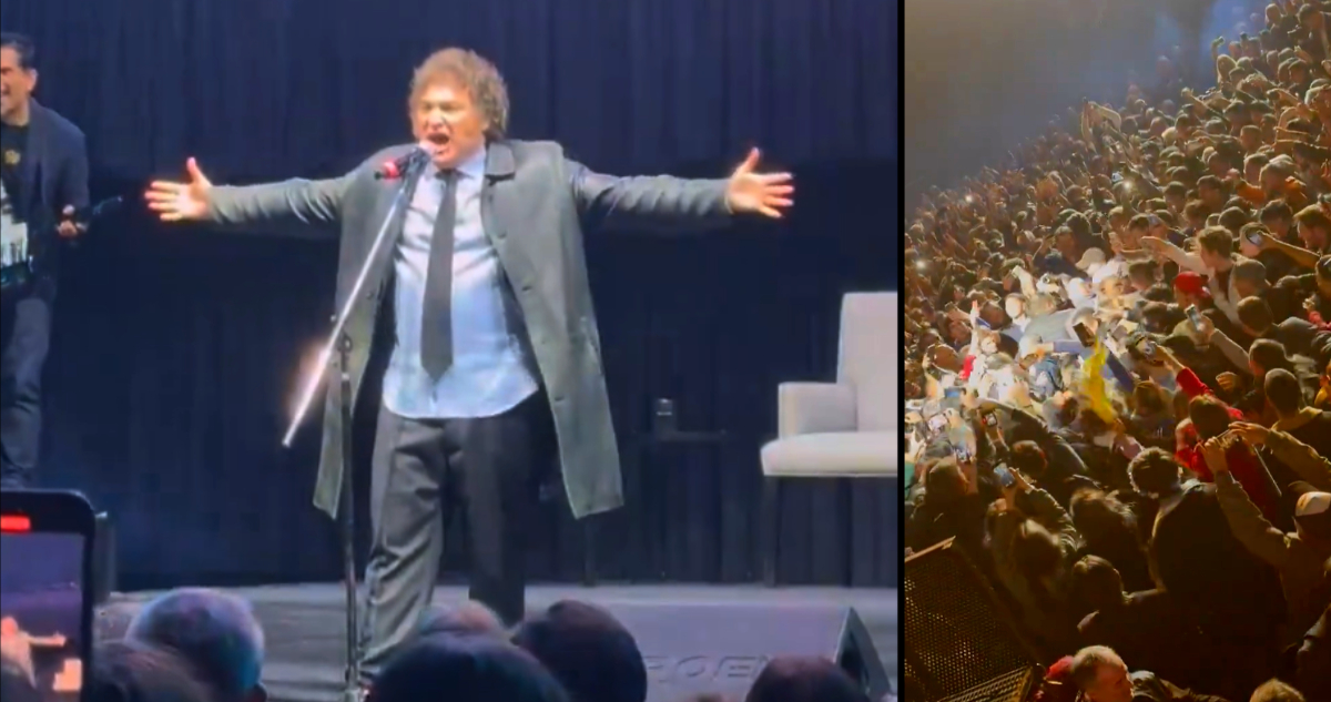 Milei a todo pulmón con versión de ‘Panic Show’ en el Luna Park: revisa la presentación aquí
