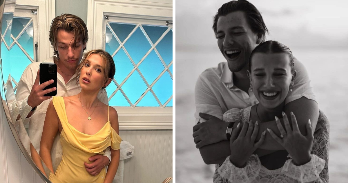 La actriz, Millie Bobby Brown, se habría casado en secreto en una íntima ceremonia con su comprometido, Jake Bongiovi, hijo del famoso cantante Jon Bon Jovi.