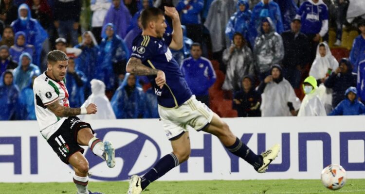 Palestino rescató un empate en los descuentos ante Millonarios por la Copa Libertadores