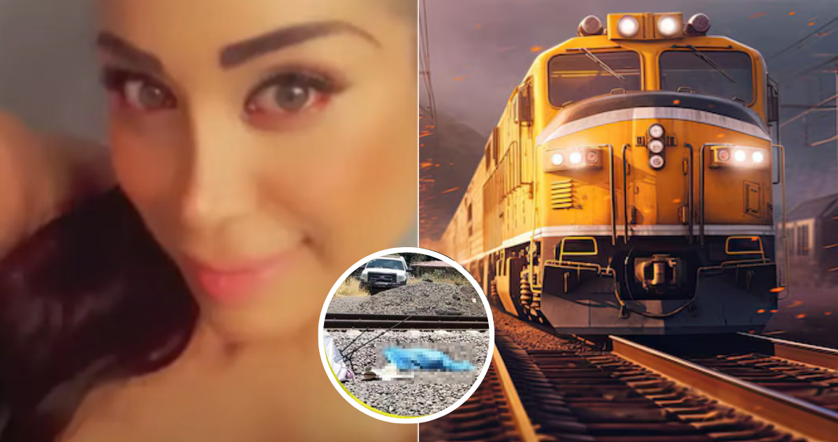 Modelo arrollada por tren