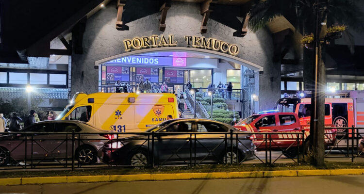 Conmoción en mall de Temuco por mujer que falleció tras caer de altura