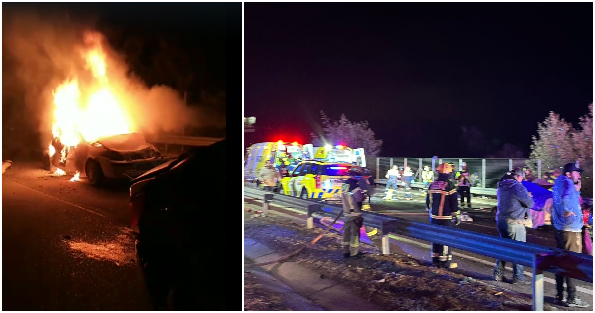 Suben a cuatro los muertos por colisión con posterior incendio de vehículo en Troncal Sur de Villa Alemana