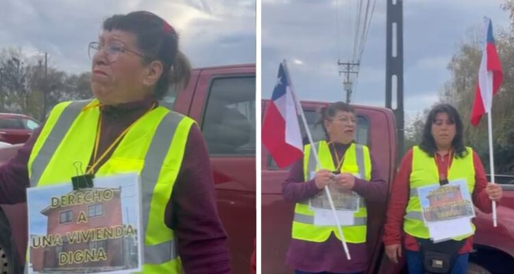 “Llego hasta aquí”: mujer que caminaba de Talca a La Moneda por casa propia se devolvió en Curicó