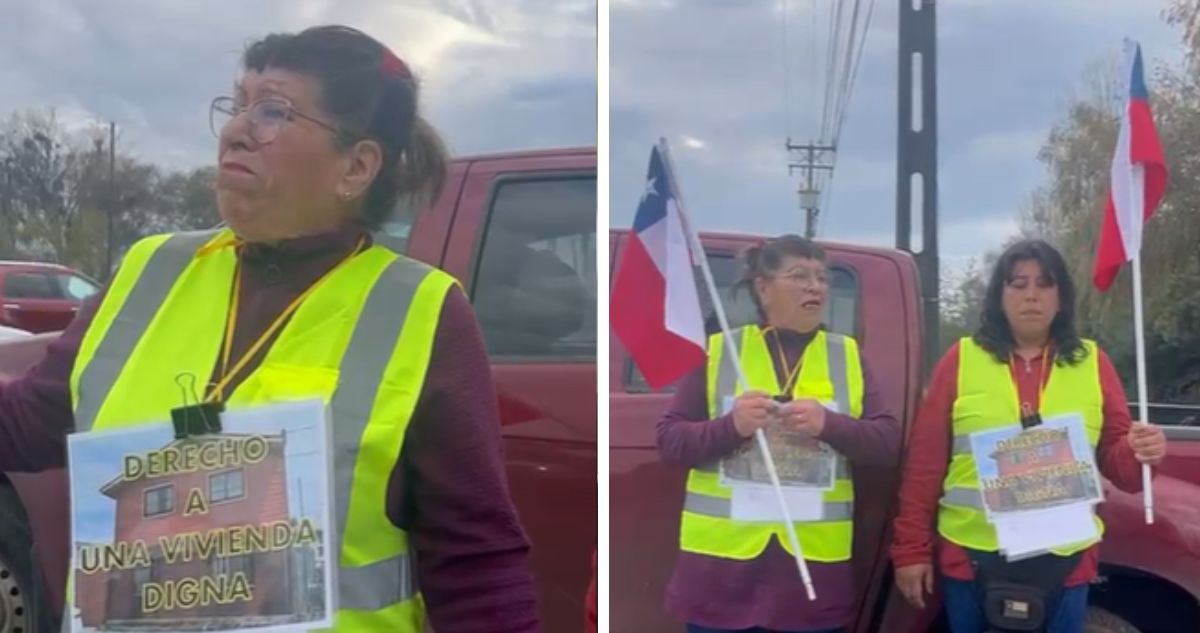 “Llego hasta aquí”: mujer que caminaba de Talca a La Moneda por casa propia se devolvió en Curicó
