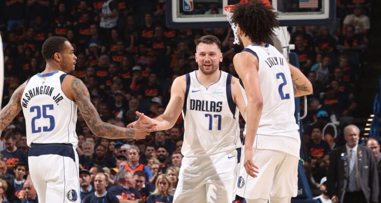 Luka Doncic y sus Mavericks golpearon al Thunder en la NBA.