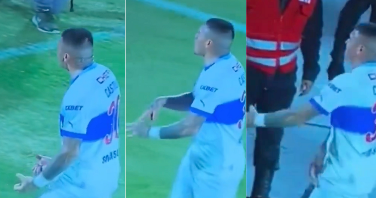 Los obscenos gestos de Nicolás Castillo contra hinchas de la U.
