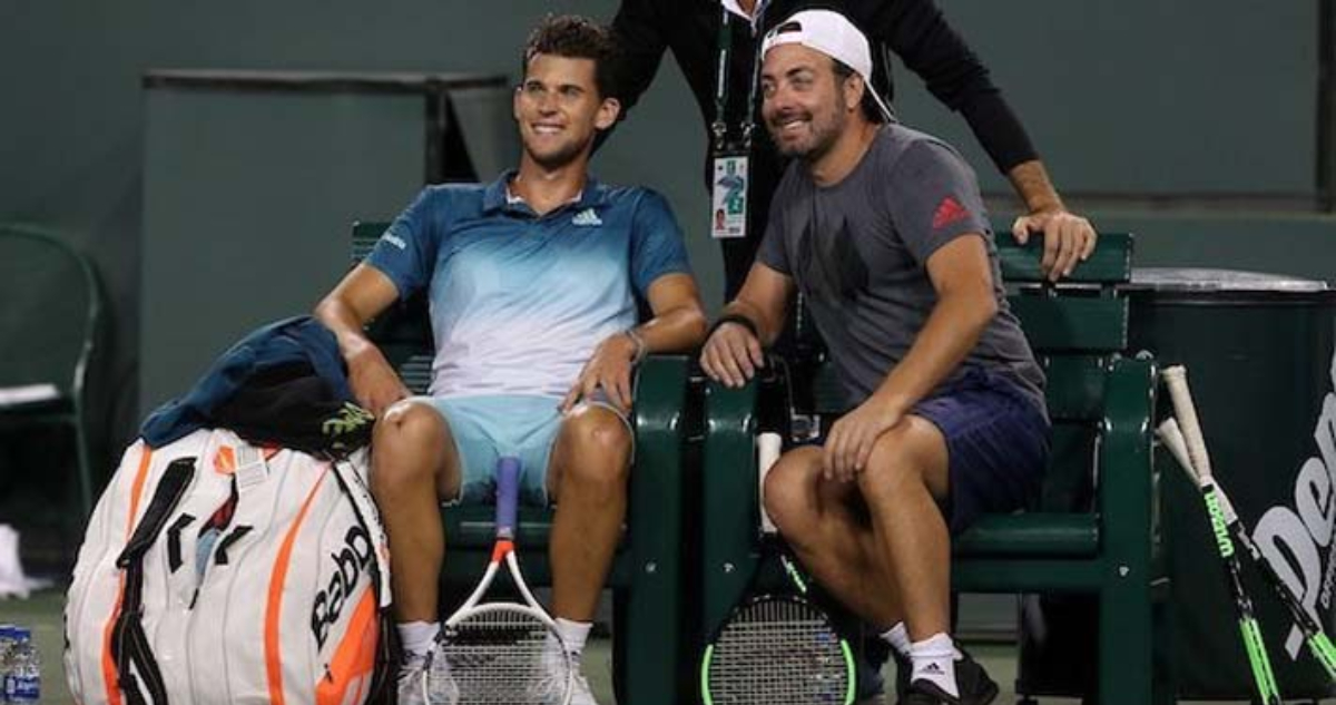Nicolás Massú y Dominic Thiem Archivo