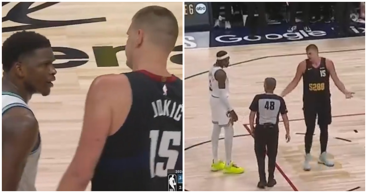 Nikola Jokic Anthony Edwards se encaran