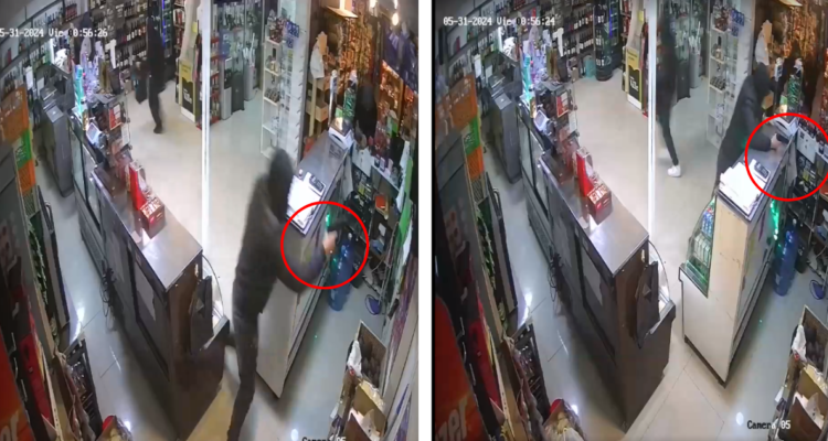 Registran violento robo a minimarket en Coronel: sujetos ingresaron armadas y encapuchados