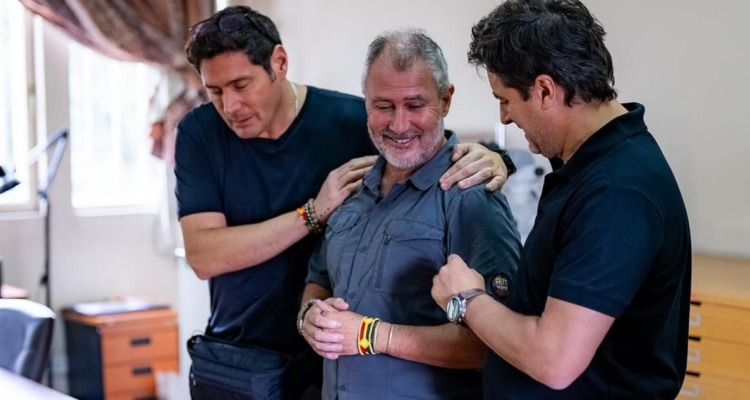 Pancho Saavedra junto a Toni Espadas y Jorge Zabaleta