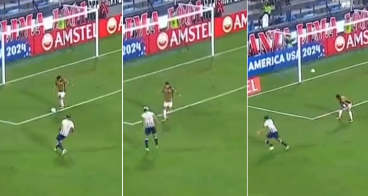 El infantil error de Pavez para el gol de Alianza Lima.