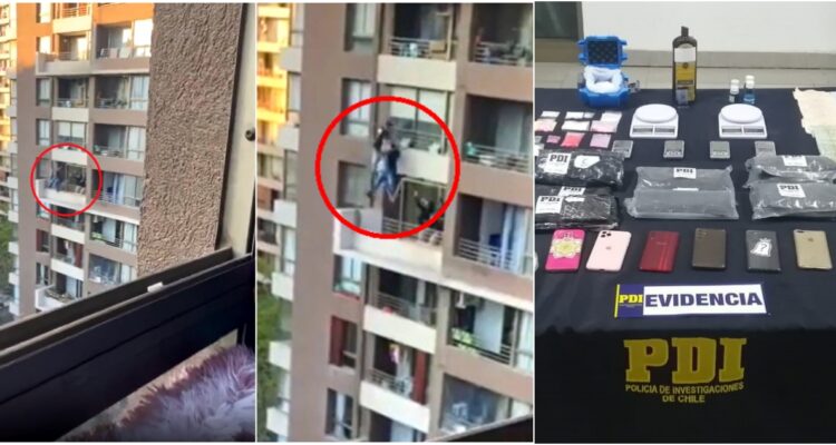 4 colombianos detenidos e incautación de millones en droga dejó procedimiento PDI al filo de la muerte