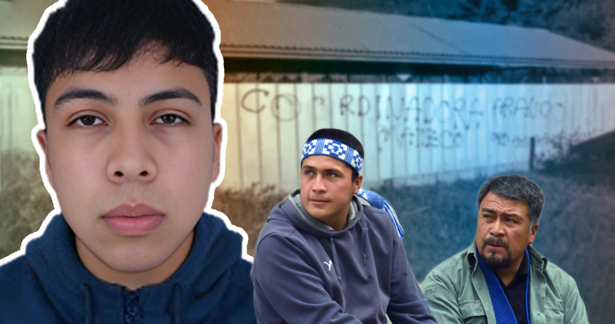 Pelentaro Llaitul, hijo del líder de la CAM, Héctor Llaitul.