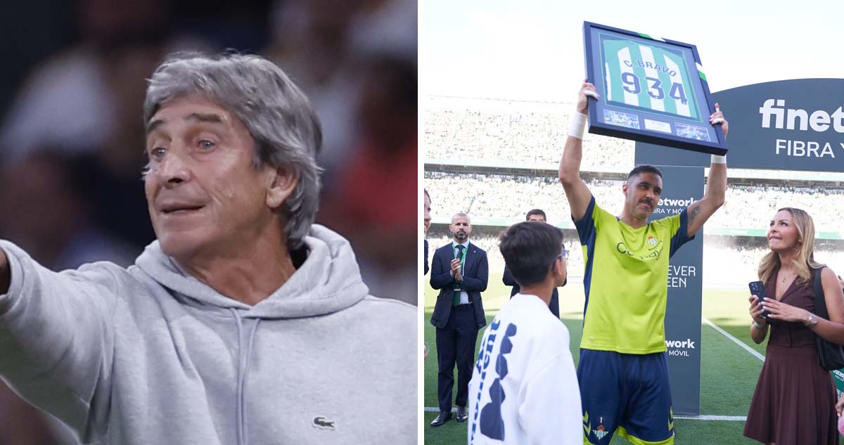Manuel Pellegrini justificó frío adiós a Claudio Bravo en el Real Betis.