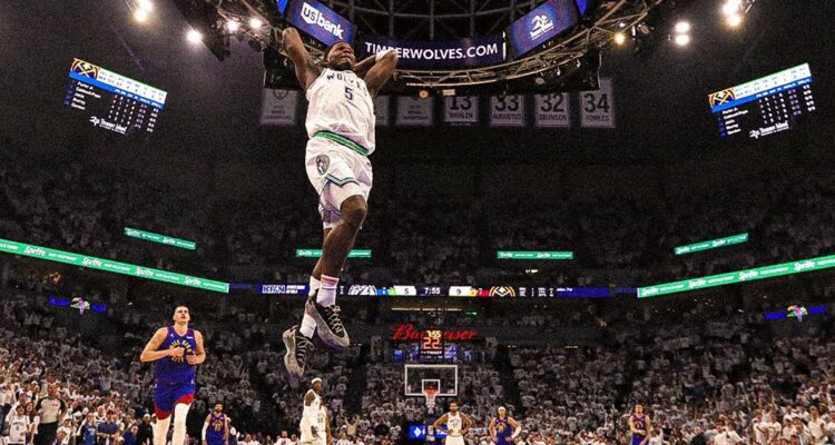 Timberwolves devoró a los Nuggets en la NBA.
