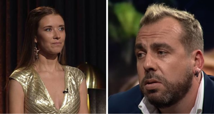 Carla Jara (izquierda) y Francisco Kaminski (derecha) en referencia a rating de Podemos Hablar