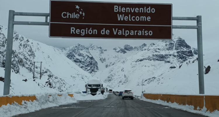 Reabren paso fronterizo Los Libertadores tras cierre por sistema frontal