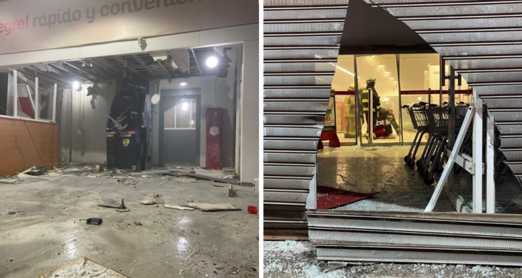 Intento de robo de cajero en supermercado de Temuco