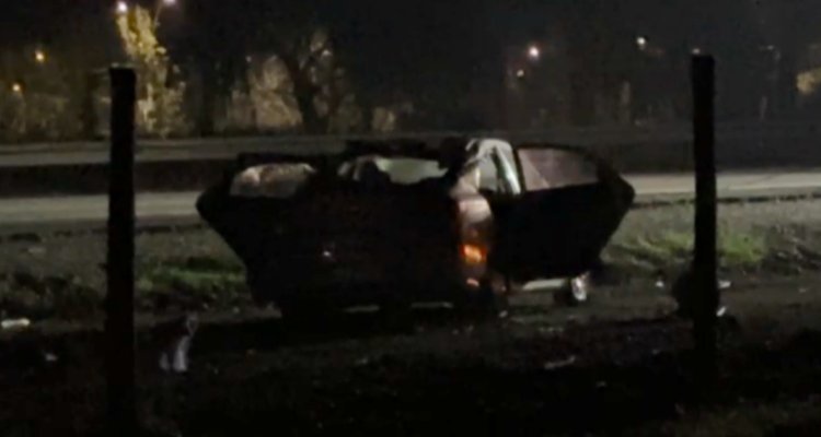 Bebé de 3 meses muere en la Ruta 78: auto se volcó tras reventón de un neumático