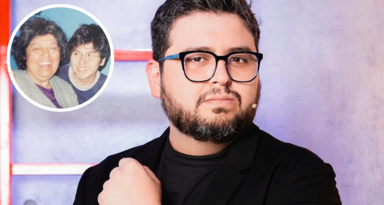 Luis Slimming junto a su madre en referencia a confirmación de su muerte