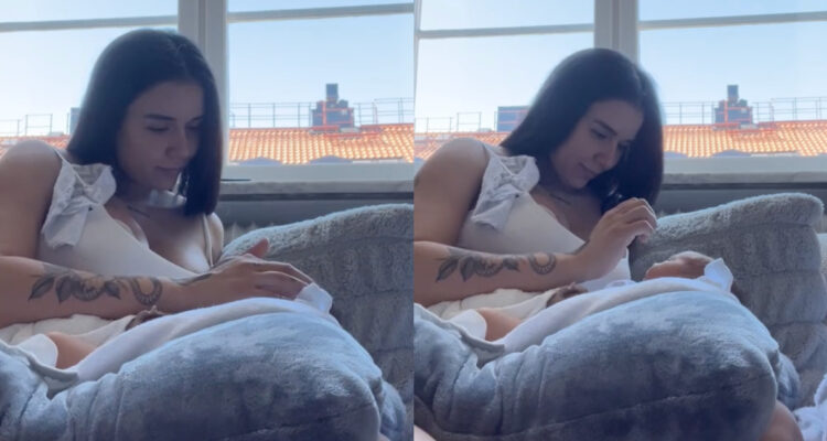 Steffi Méndez mostró por primera vez a su bebé con tierno video: “Mi angelito”