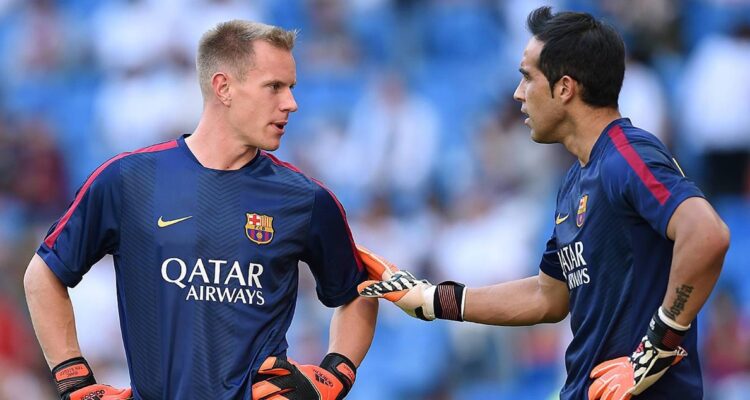 Ter Stegen y Claudio Bravo en el FC Barcelona.