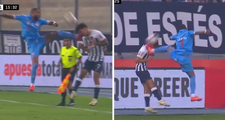 Criminal patada se registró en el fútbol peruano.