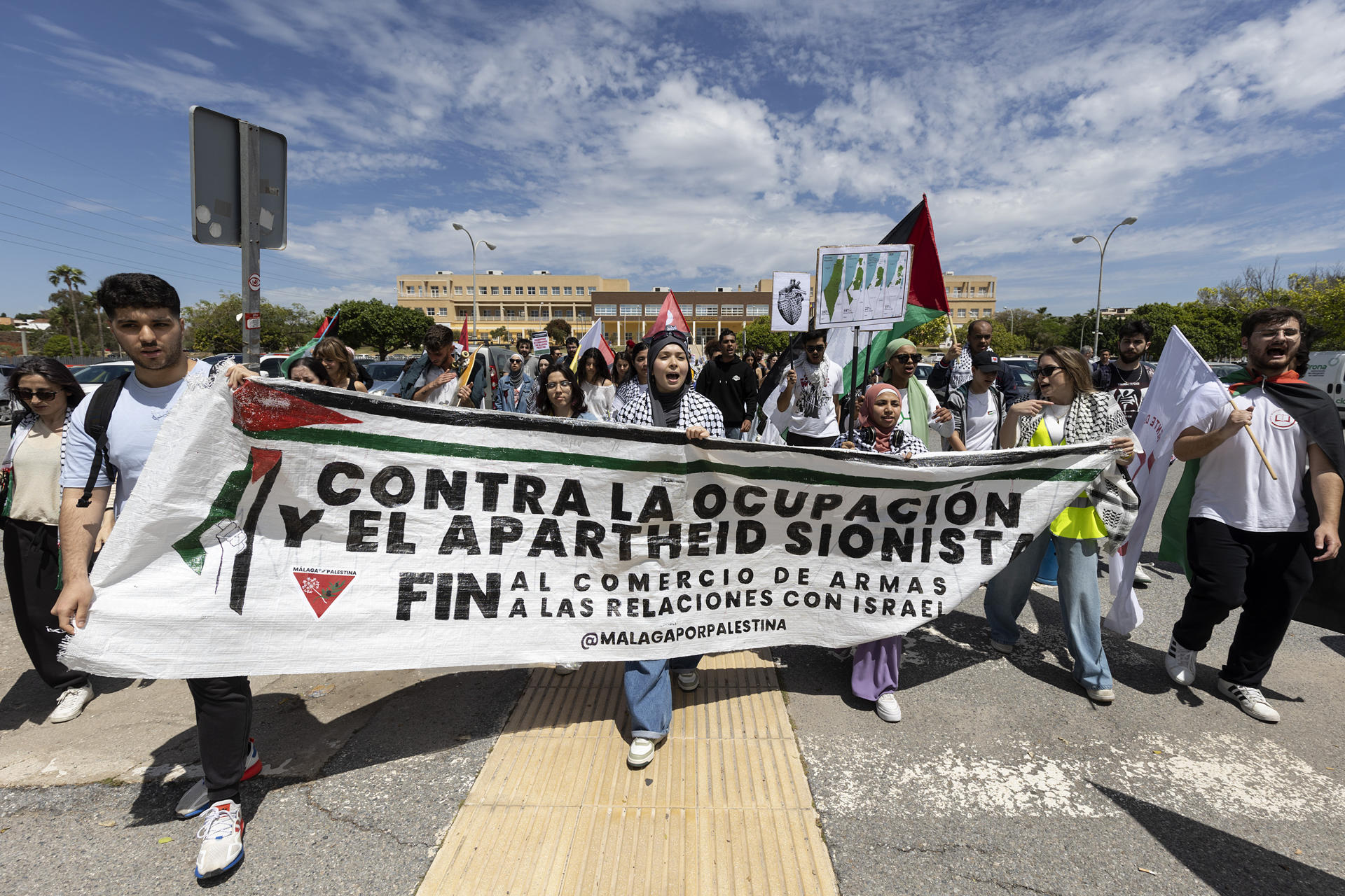 Manifestación en la Universidad de Málaga en apoyo a Palestina | EFE