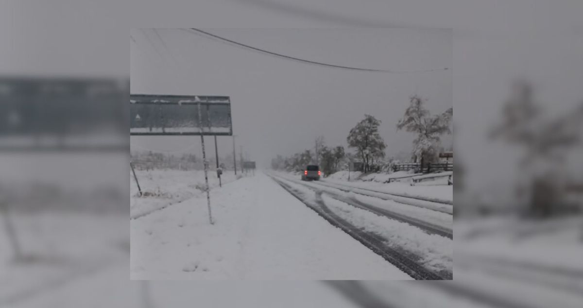 Paso fronterizo Pino Hachado cumple 4 días cerrado por sistema frontal que afecta a La Araucanía