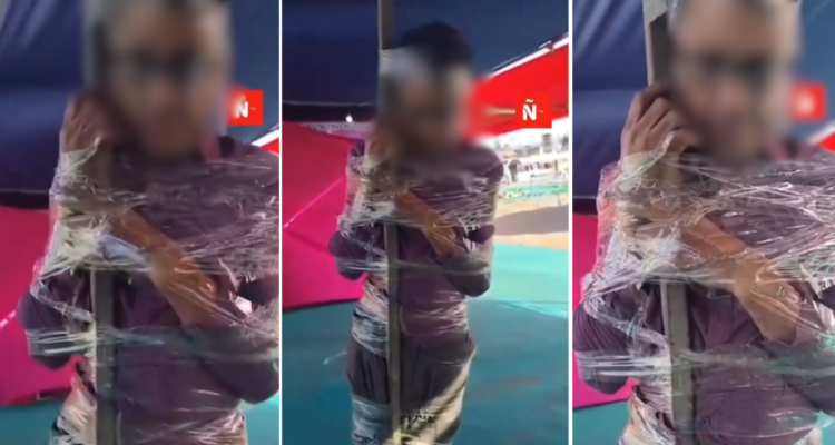 Hombre fue “pegado”con cinta de embalaje a poste tras ser acusado de robar teléfonos en Antofagasta