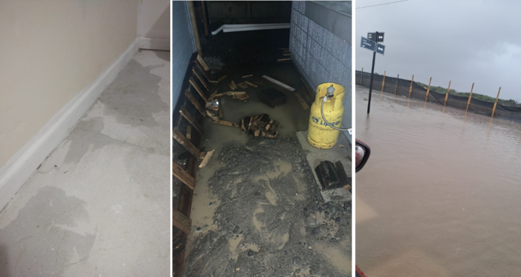 Acusan inundaciones y filtraciones en viviendas entregadas hace 6 meses en Puerto Montt