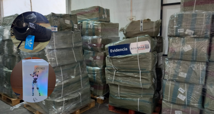 Incautan más de 70 mil perfumes y 6 mil zapatillas falsificadas en Aduana Regional de Valparaíso