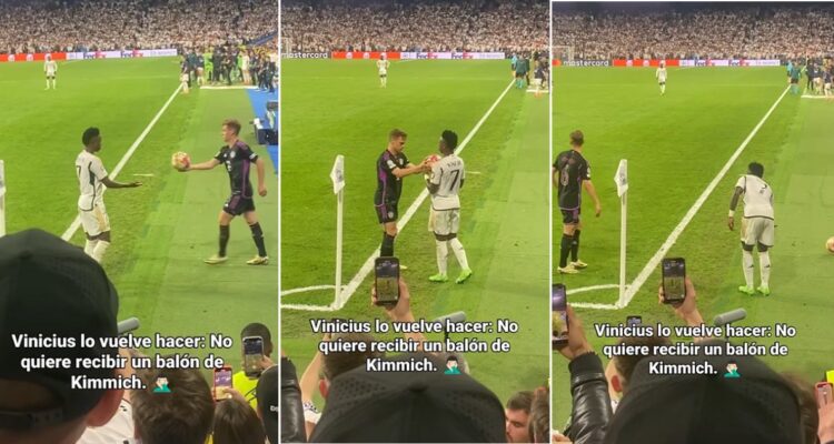 La fea provocación de Vinicius a Kimmick en Champions League
