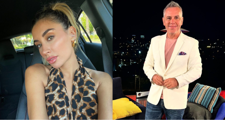 Camila Andrade (izquierda) y José Miguel Viñuela (derecha) en referencia a defensa de la animadora