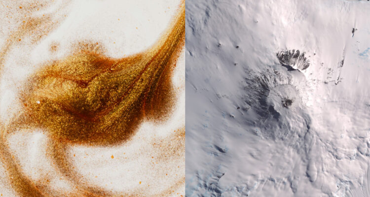 Monte Erebus, el extraño volcán activo más grande de la Antártica que expulsa oro todos los días