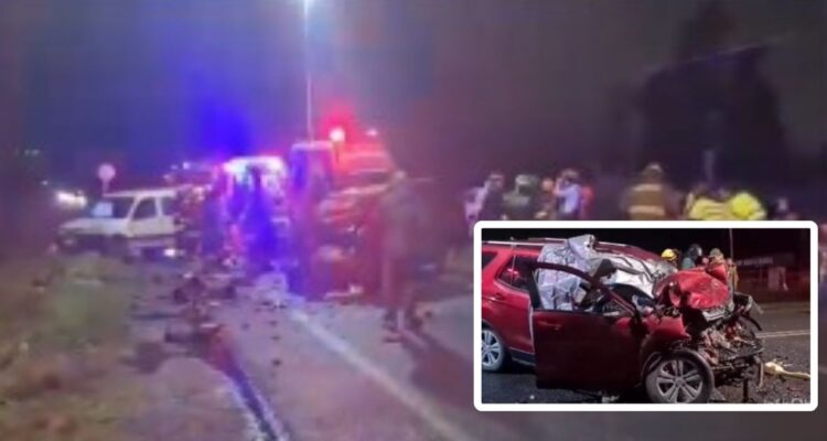 Un muerto y seis heridos deja colisión frontal en ruta que une Linares con Yerbas Buenas