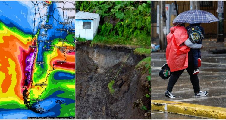 Advierten alta probabilidad de remociones en masa por evento ciclónico entre el Maule y Los Ríos