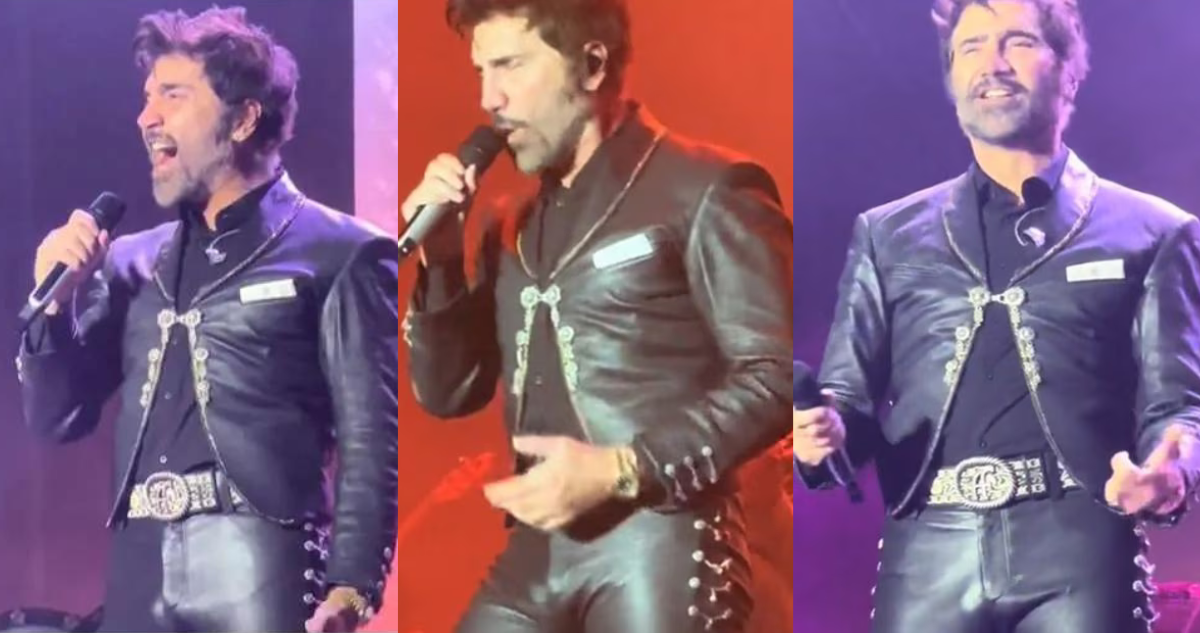 Alejandro Fernández protagoniza incómodo momento por sus ajustados pantalones en pleno concierto