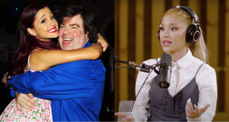 Ariana Grande junto a Dan Schneider en referencia a abusos expuestos en All Quiet on Set