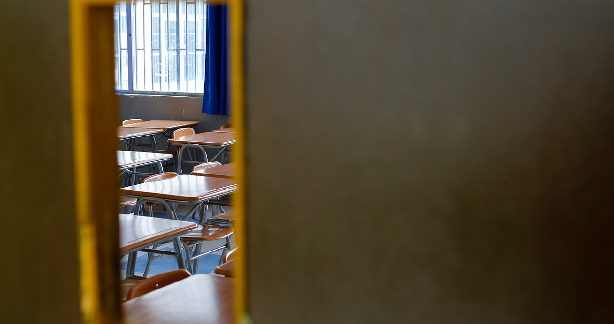 una sala de clases vacía